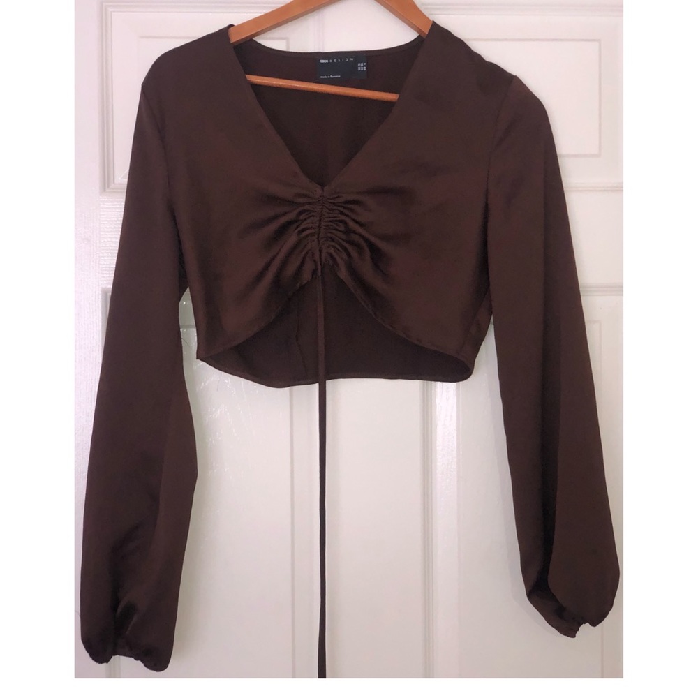 Cute brown crop top